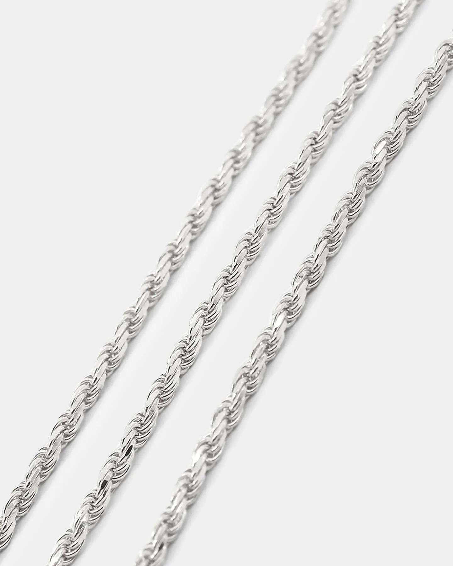 House Of Auric 2.5mm Rope Chain Sterling Silver