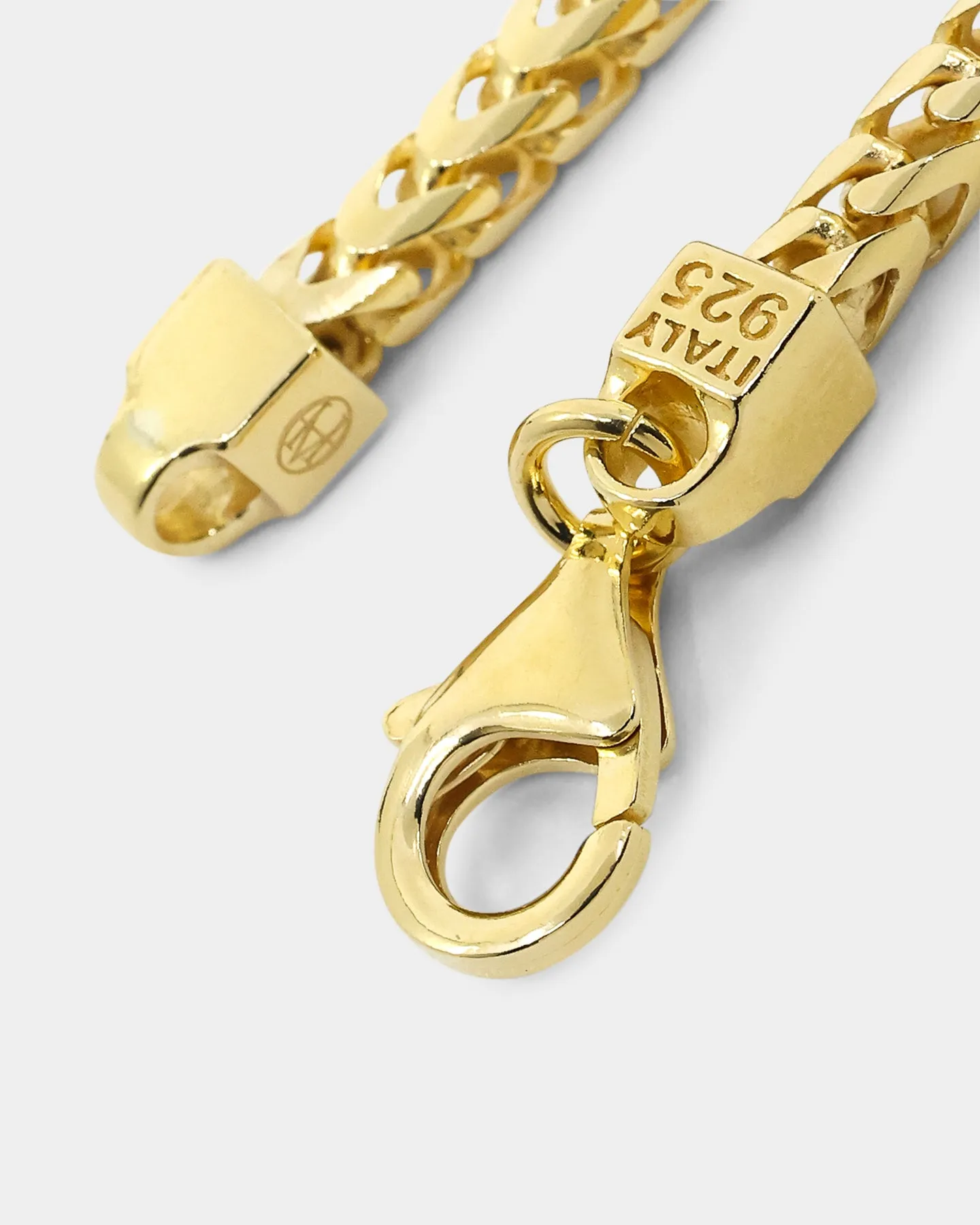 House Of Auric 3mm Franco Bracelet 18k Gold Vermeil