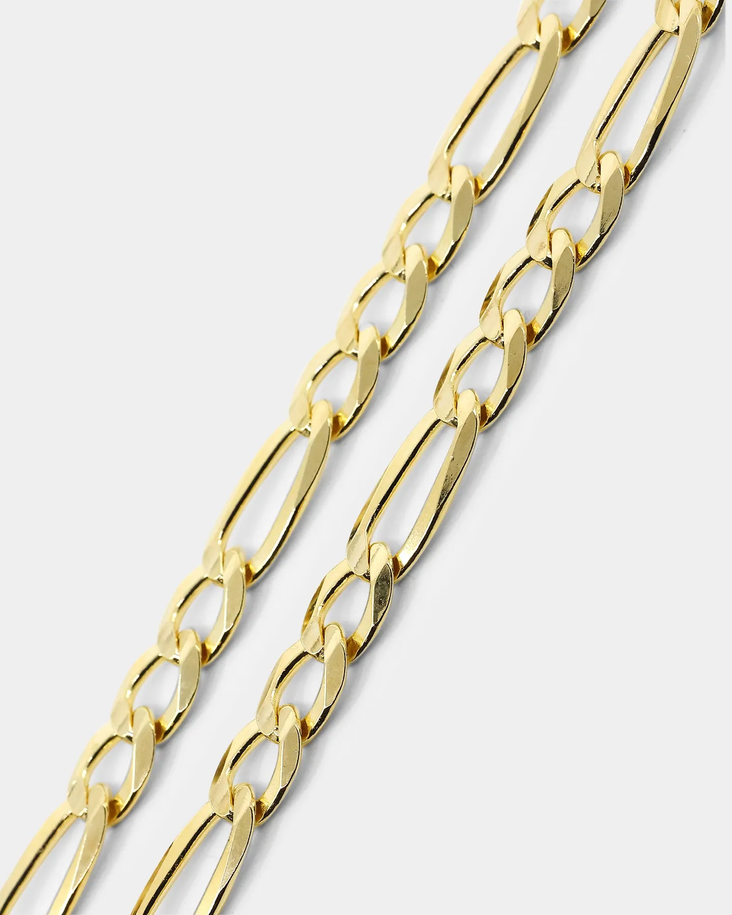 House Of Auric 4.8mm Figaro Bracelet 18k Gold Vermeil