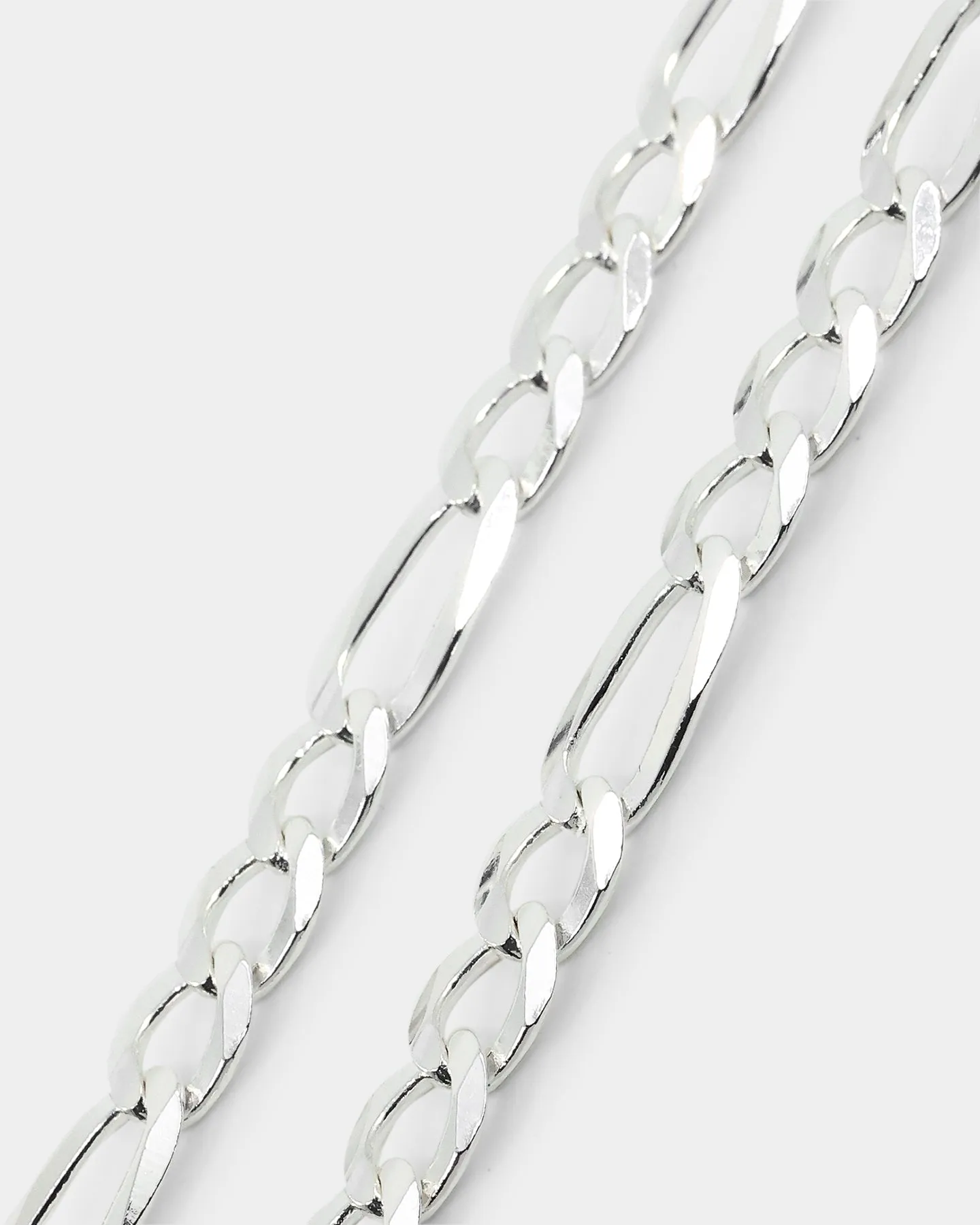 House Of Auric 4.8mm Figaro Bracelet Sterling Silver