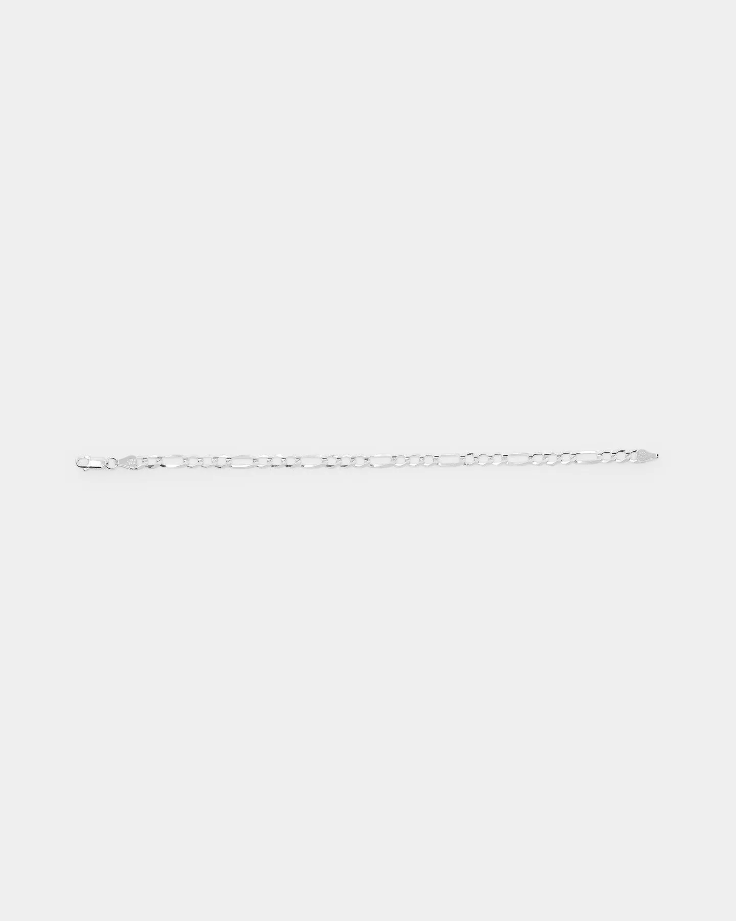 House Of Auric 4.8mm Figaro Bracelet Sterling Silver