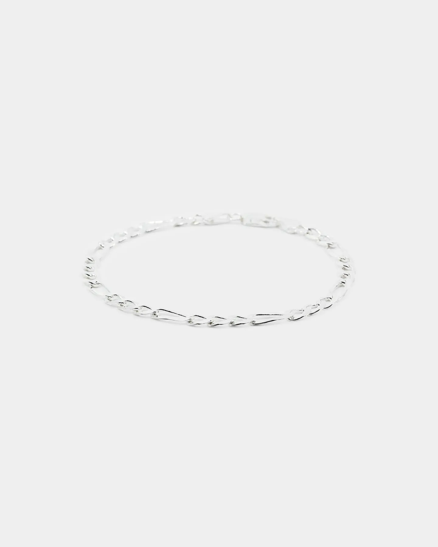 House Of Auric 4.8mm Figaro Bracelet Sterling Silver