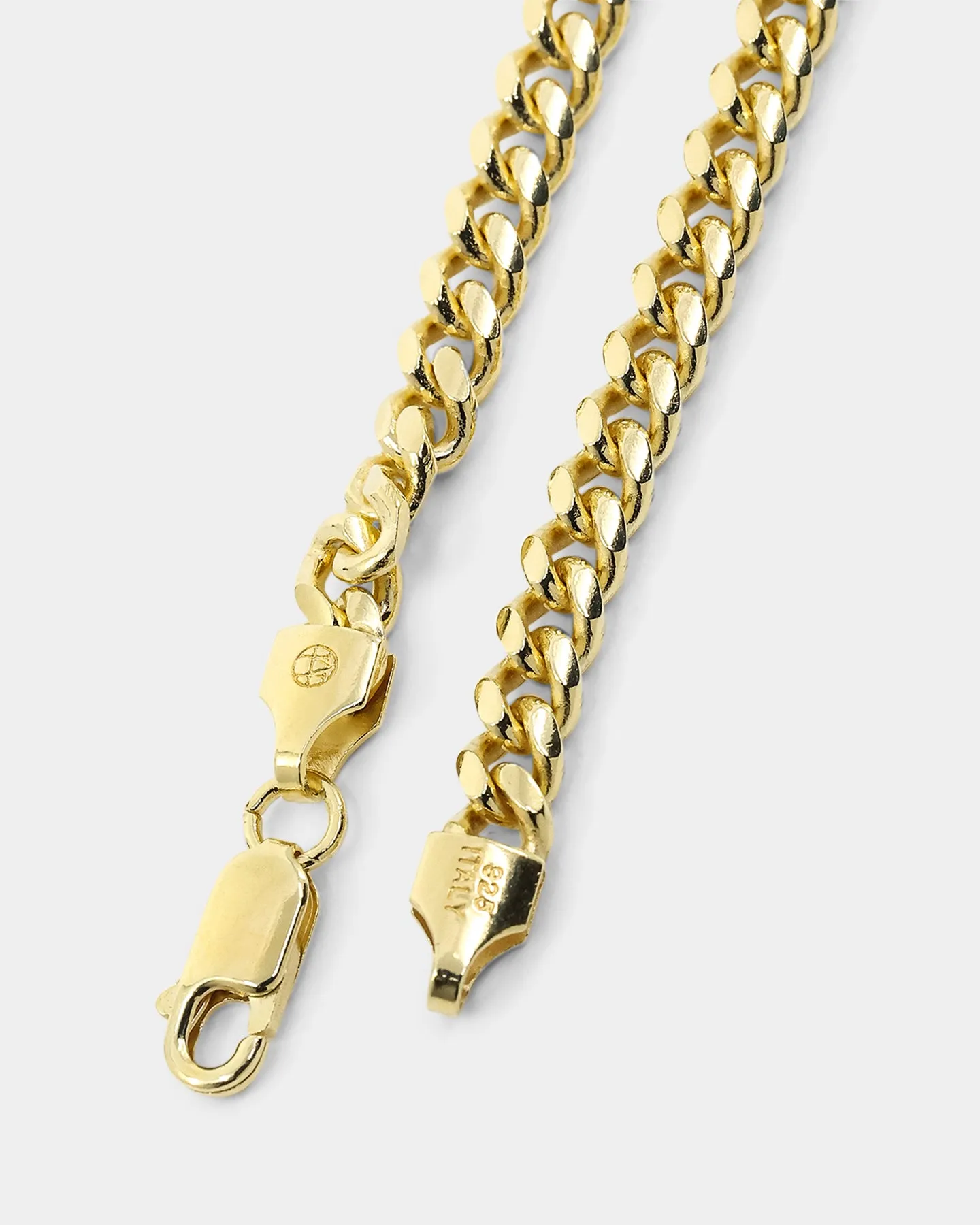 House Of Auric 5mm Cuban Link Bracelet 18k Gold Vermeil