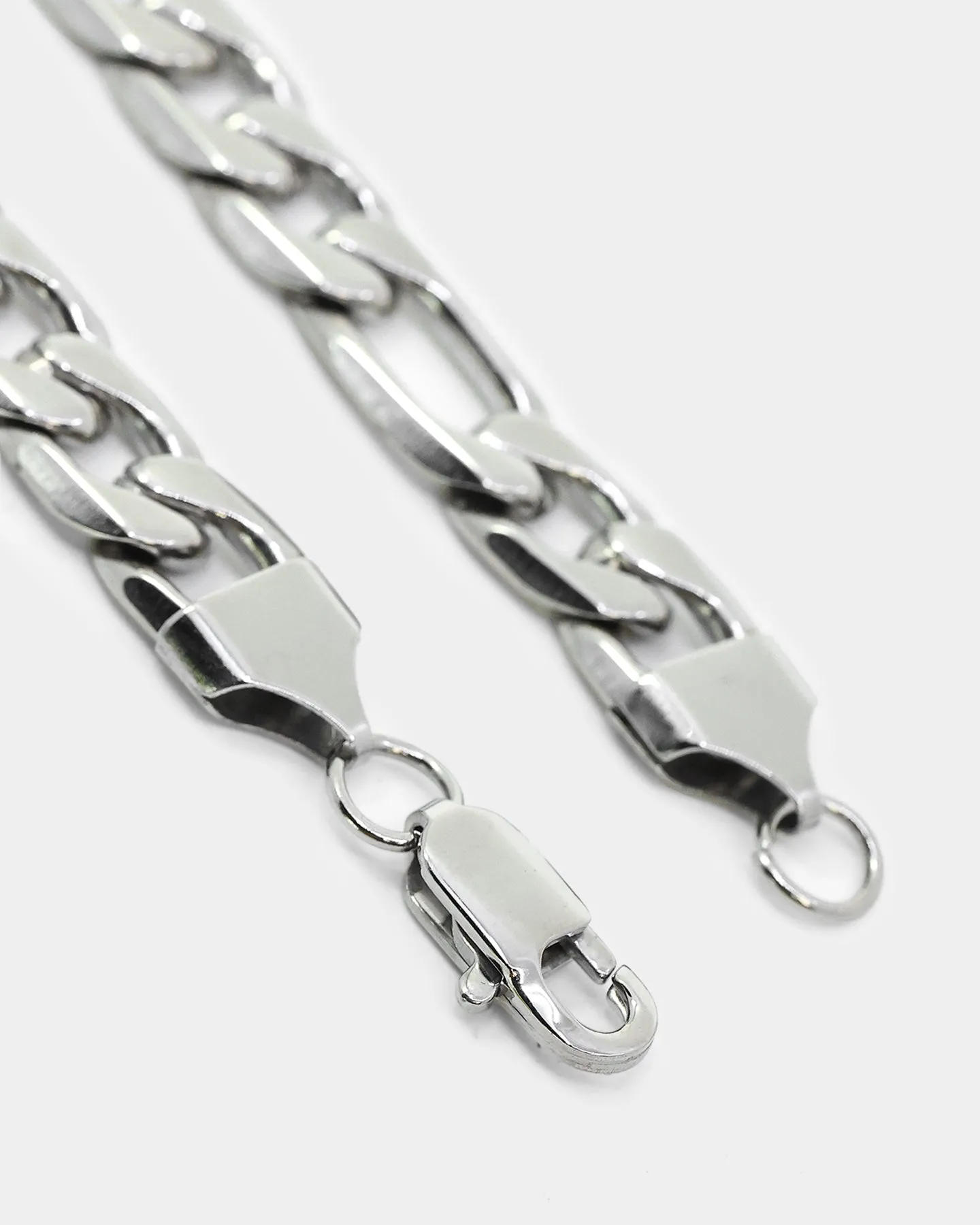 INFRA 9.5mm Figaro Bracelet Stainless Steel