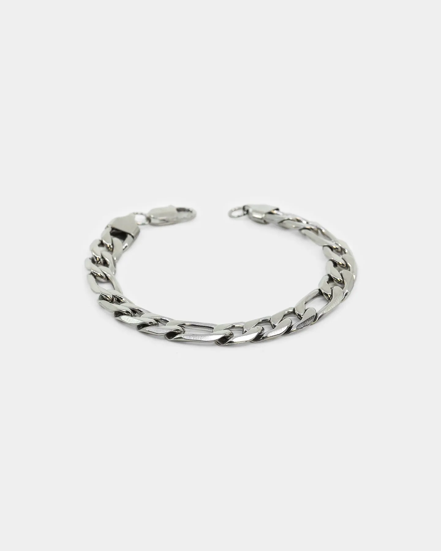 INFRA 9.5mm Figaro Bracelet Stainless Steel