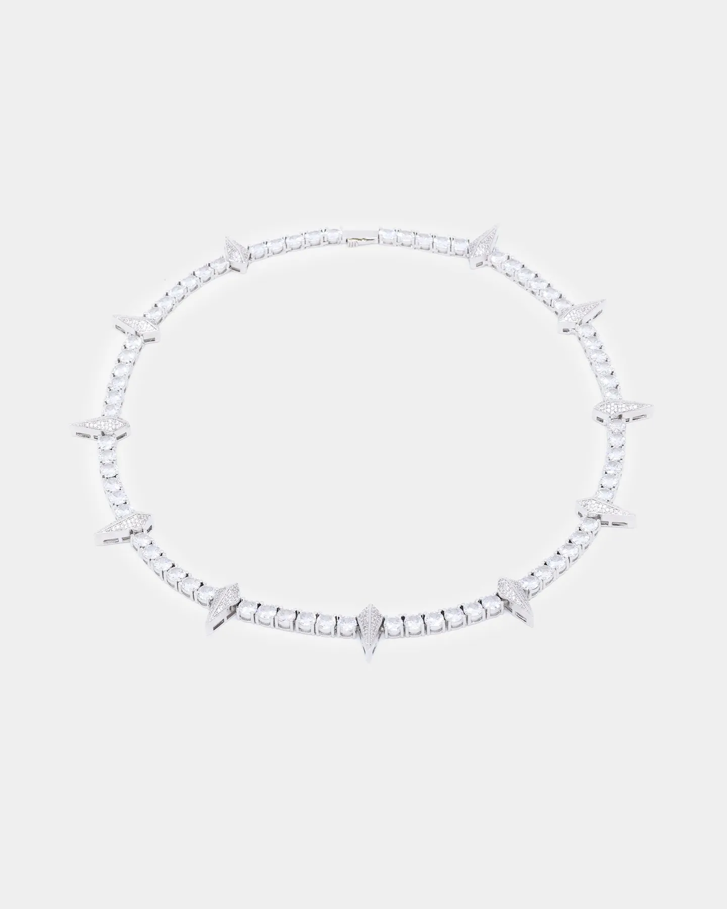 INFRA Iced Claw Necklace Iced White Gold