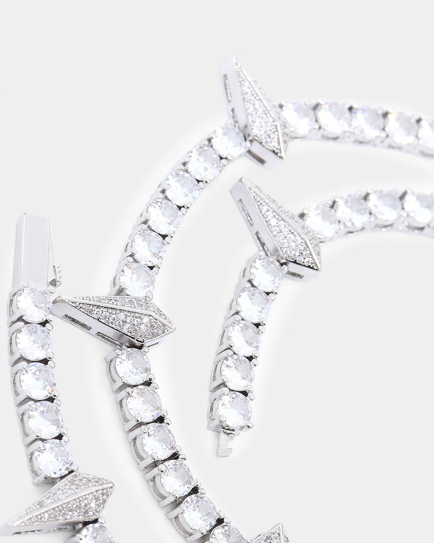 INFRA Iced Claw Necklace Iced White Gold