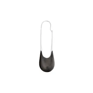 Ionic Mpingo Silver Earring w. Diamond