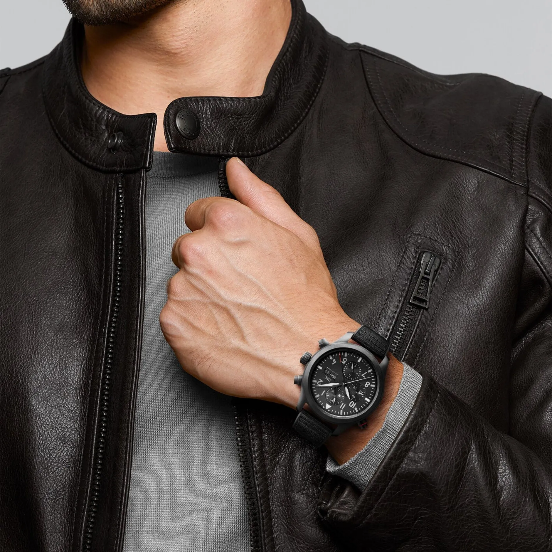 IWC Pilots Double Chronograph Top Gun Ceratanium Watch