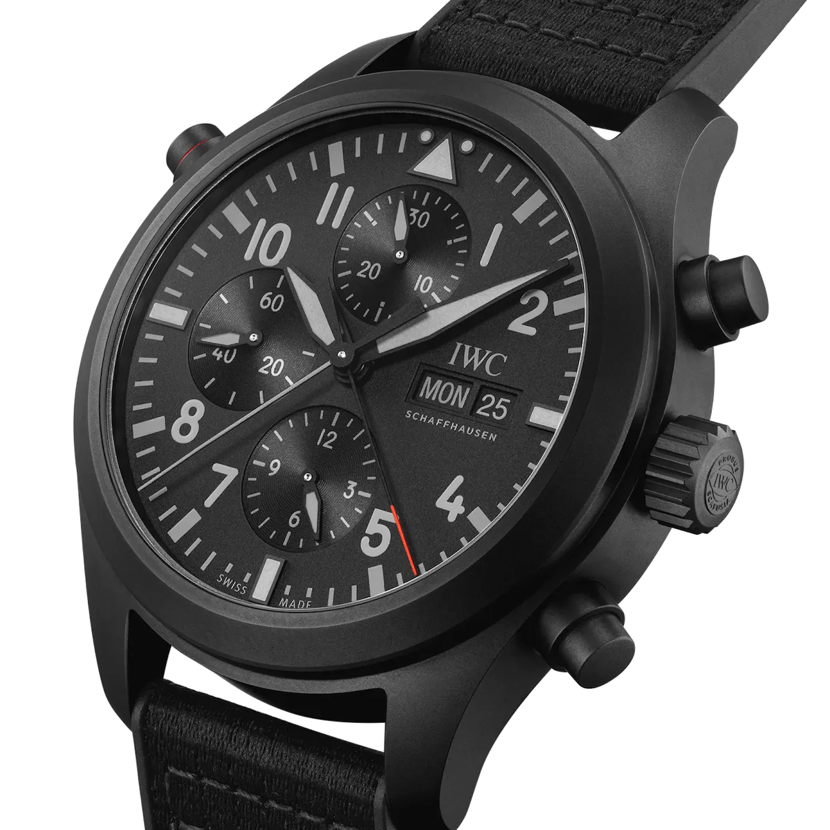 IWC Pilots Double Chronograph Top Gun Ceratanium Watch