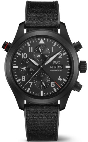 IWC Pilots Double Chronograph Top Gun Ceratanium Watch