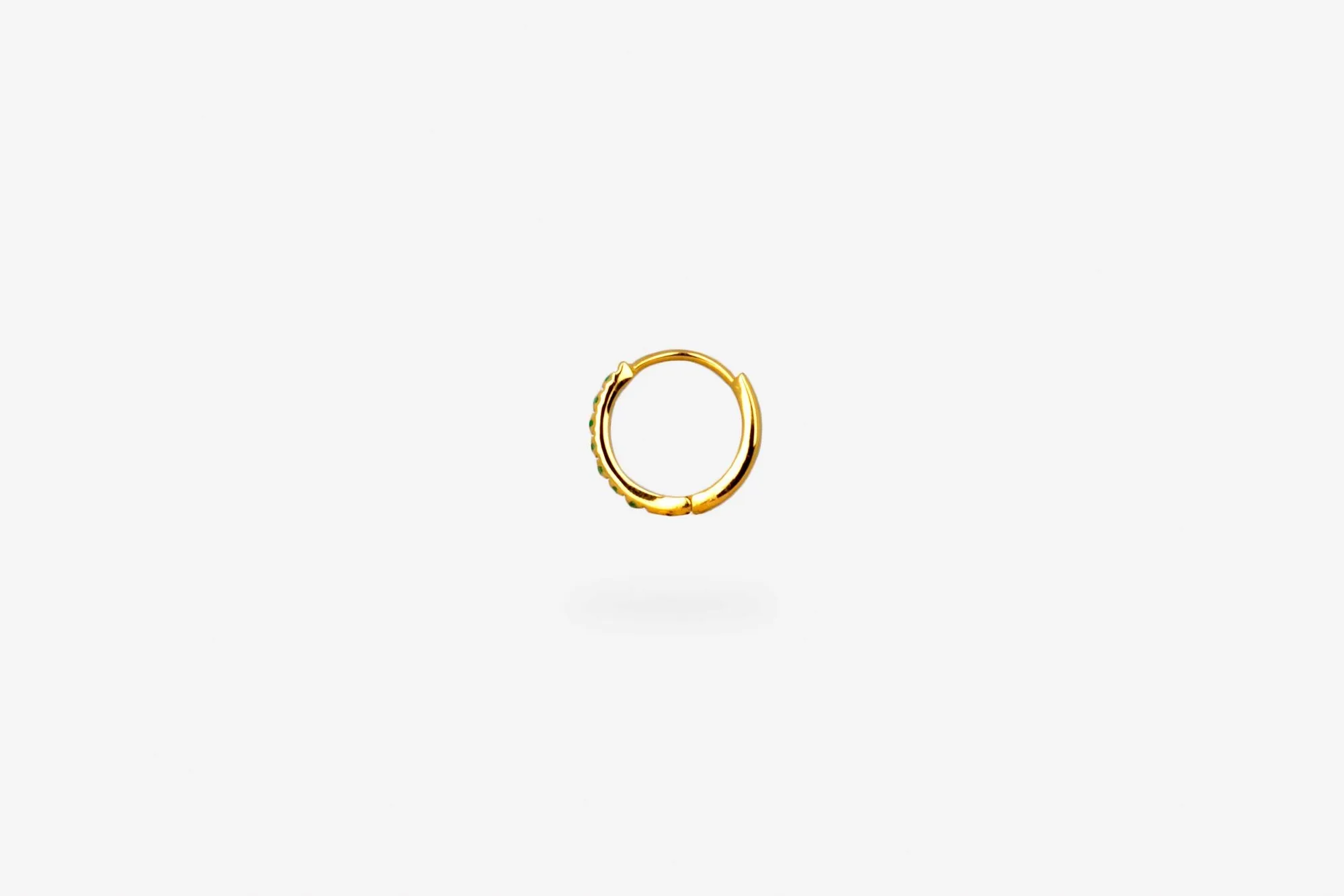 IX Billy 22K Gold Plated Hoop w. Zirconia