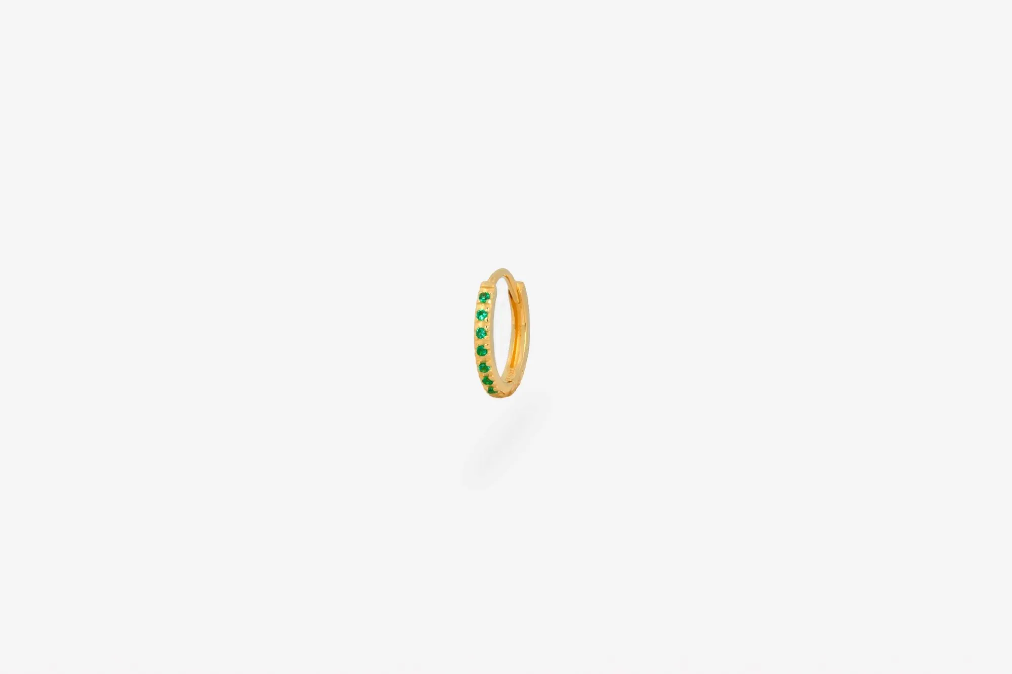 IX Billy 22K Gold Plated Hoop w. Zirconia