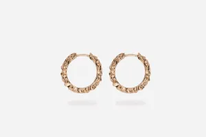 IX Crunchy Edge s 14K Gold Hoops