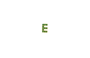 IX E 22K Gold Plated Stud w. Zirconia