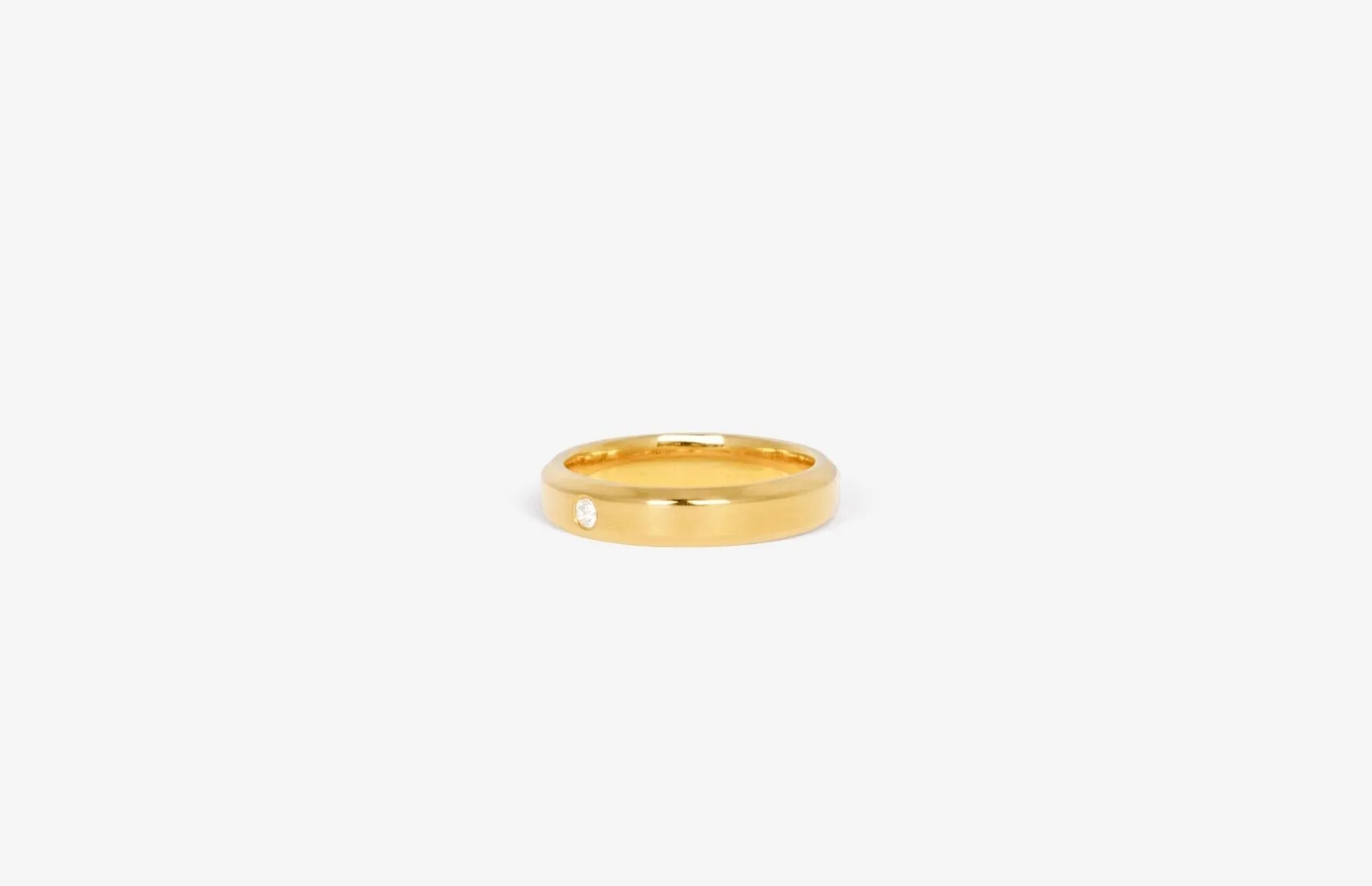 IX Evig 22K Gold Plated Ring w. Zirconia