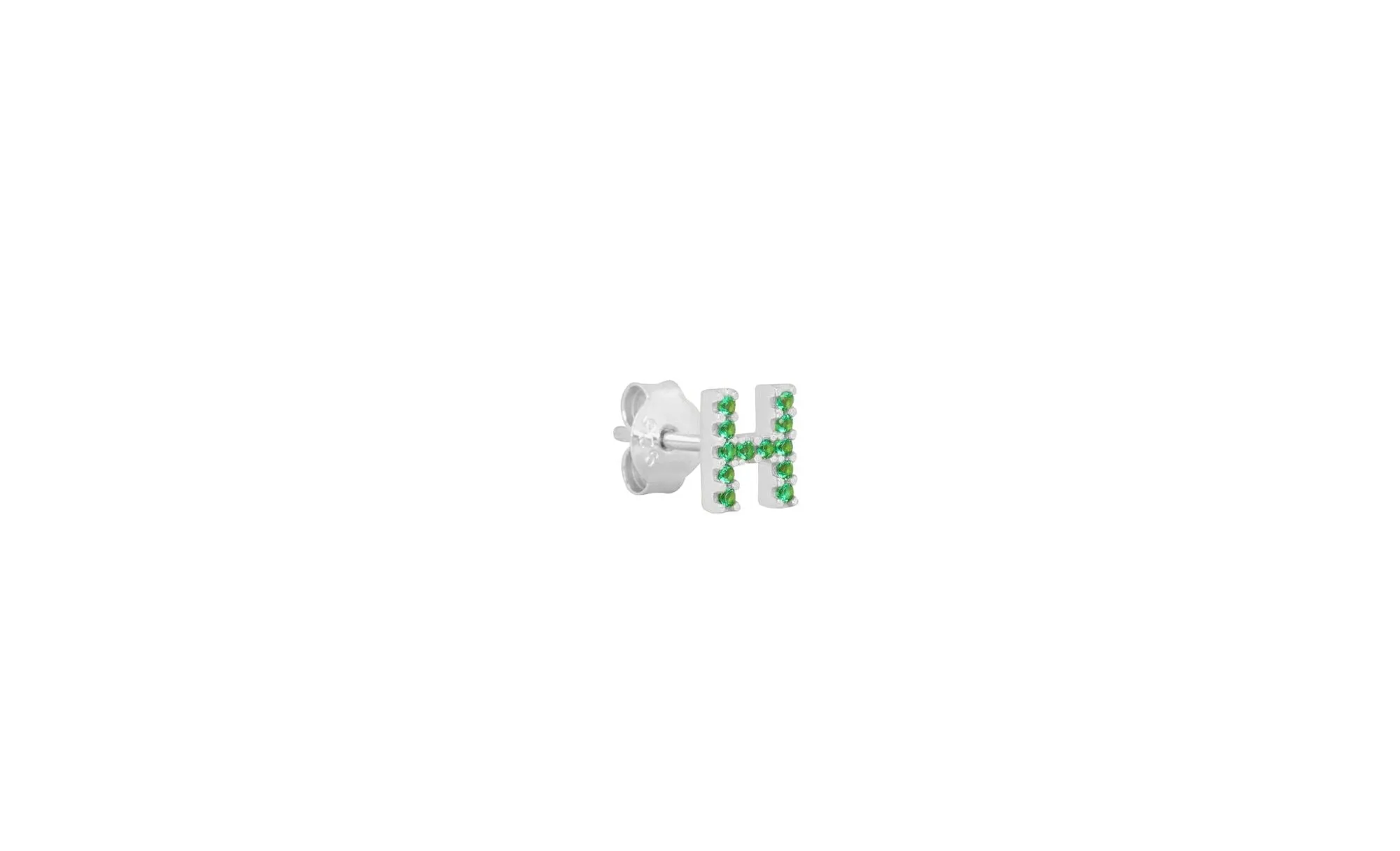 IX H Silver Stud w. Zirconia