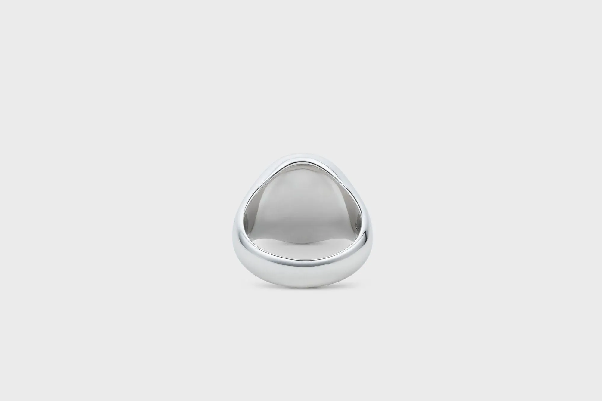 IX Oval Signet Hawks Eye Ring