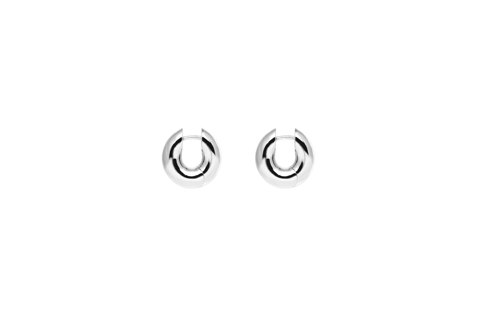 IX Riley Silver Hoop Earring