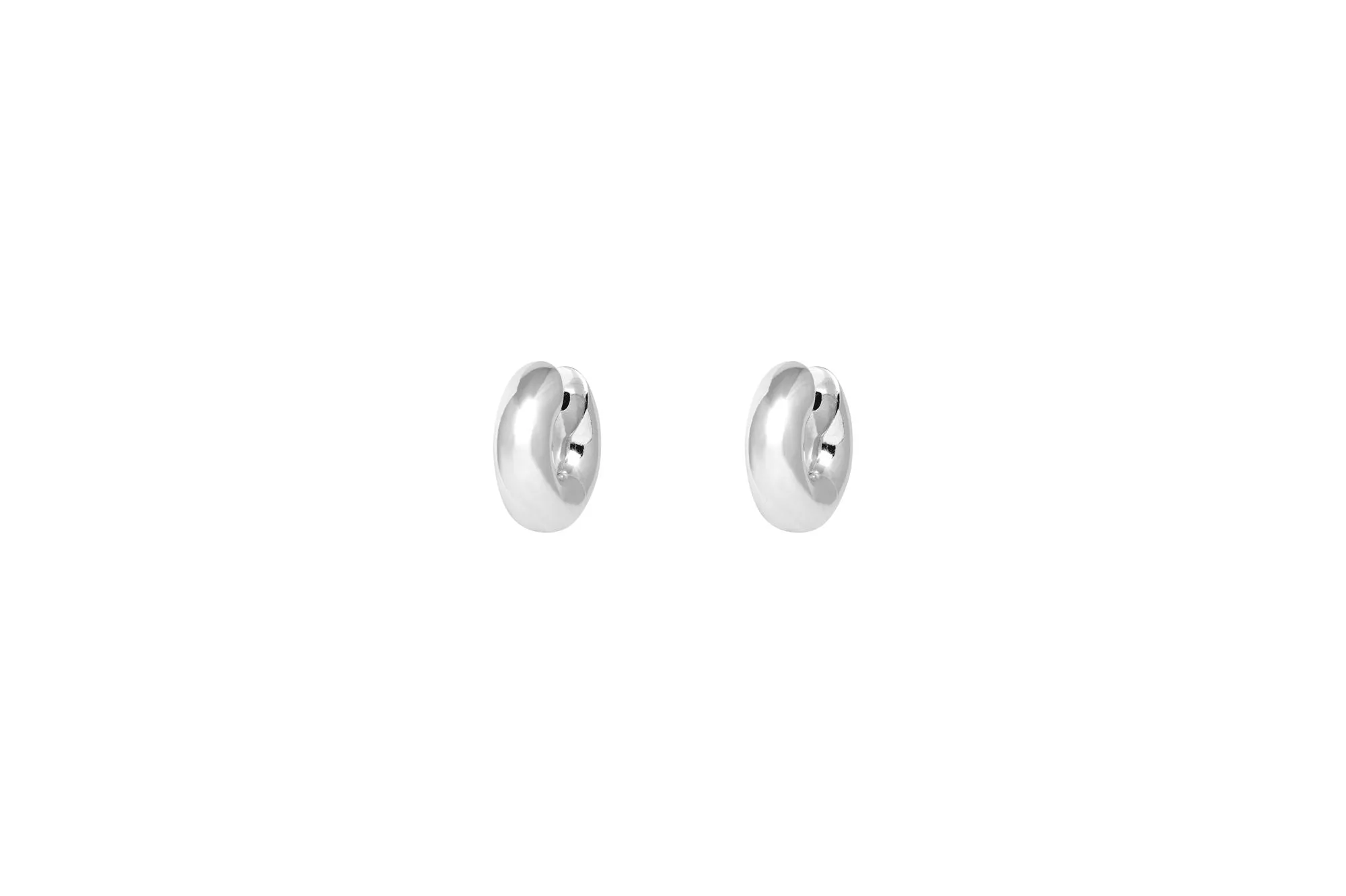 IX Riley Silver Hoop Earring