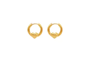 IX Soul Gold Plated Hoop Earring
