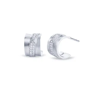 Jovian 18K Whitegold Earrings w. Diamonds