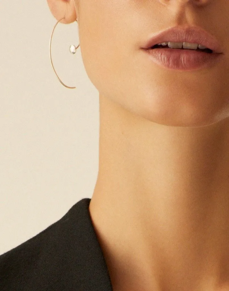 Kinsmen Silver Earring