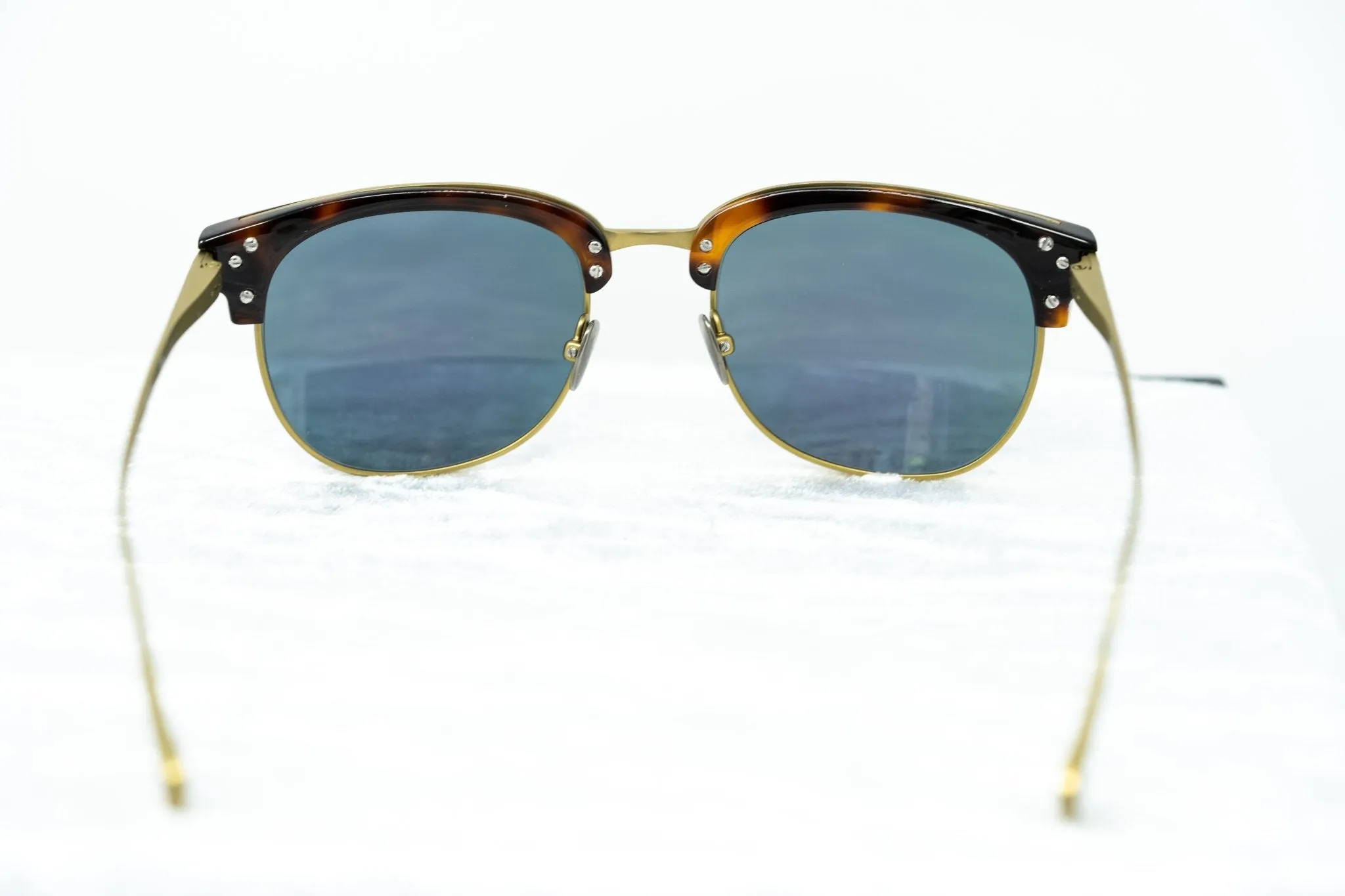 Kris Van Assche Men's Sunglasses D-Frame Bronze and Red Revo KVA76C5SUN