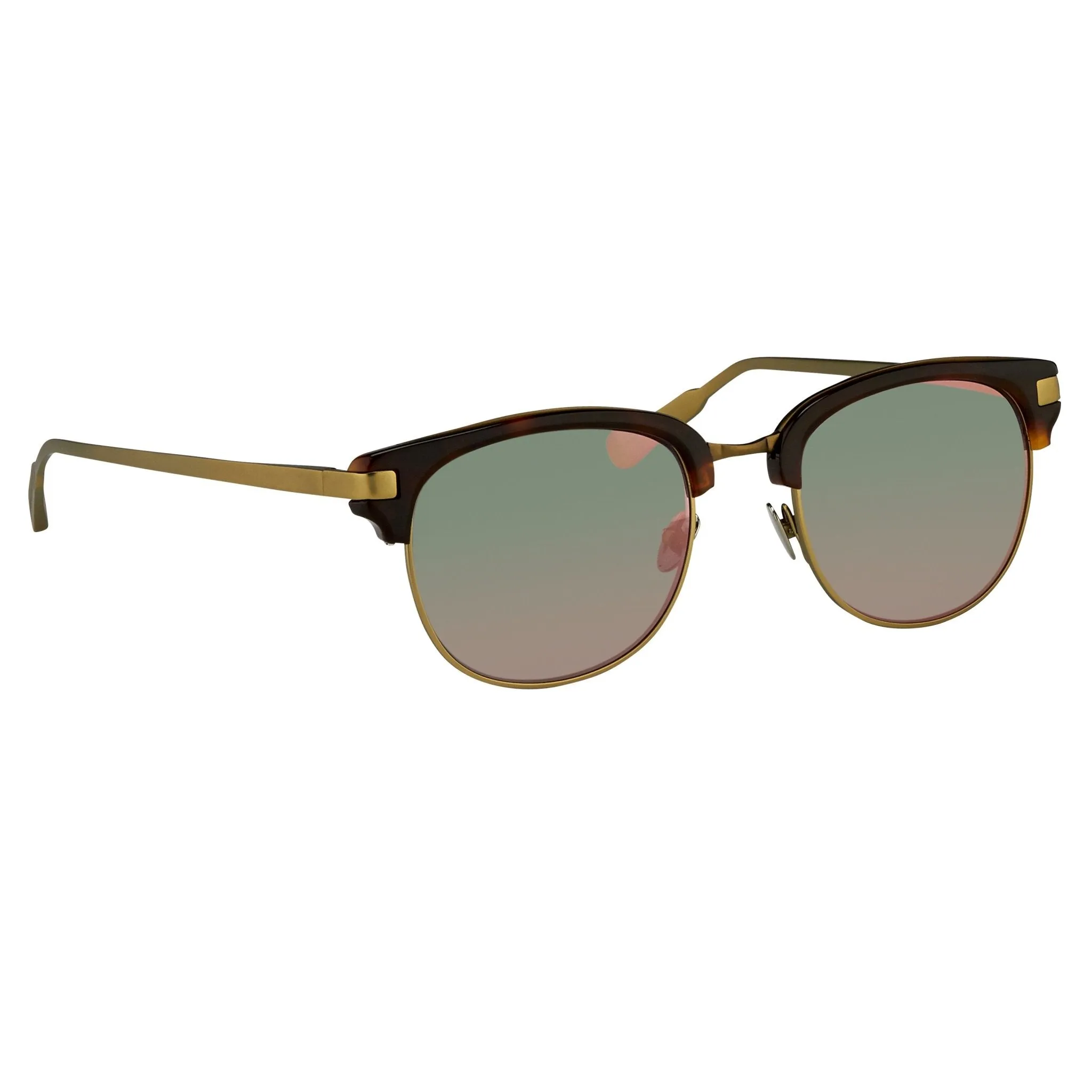 Kris Van Assche Men's Sunglasses D-Frame Bronze and Red Revo KVA76C5SUN
