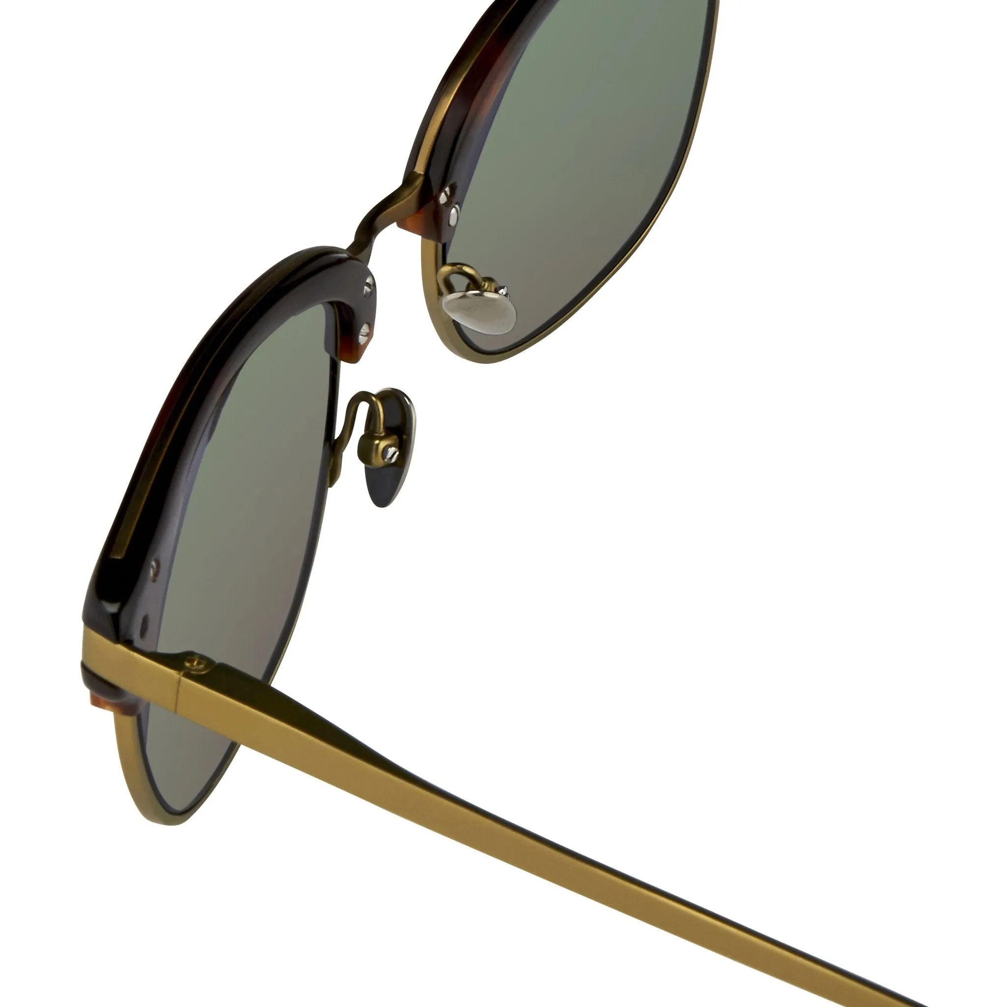 Kris Van Assche Men's Sunglasses D-Frame Bronze and Red Revo KVA76C5SUN