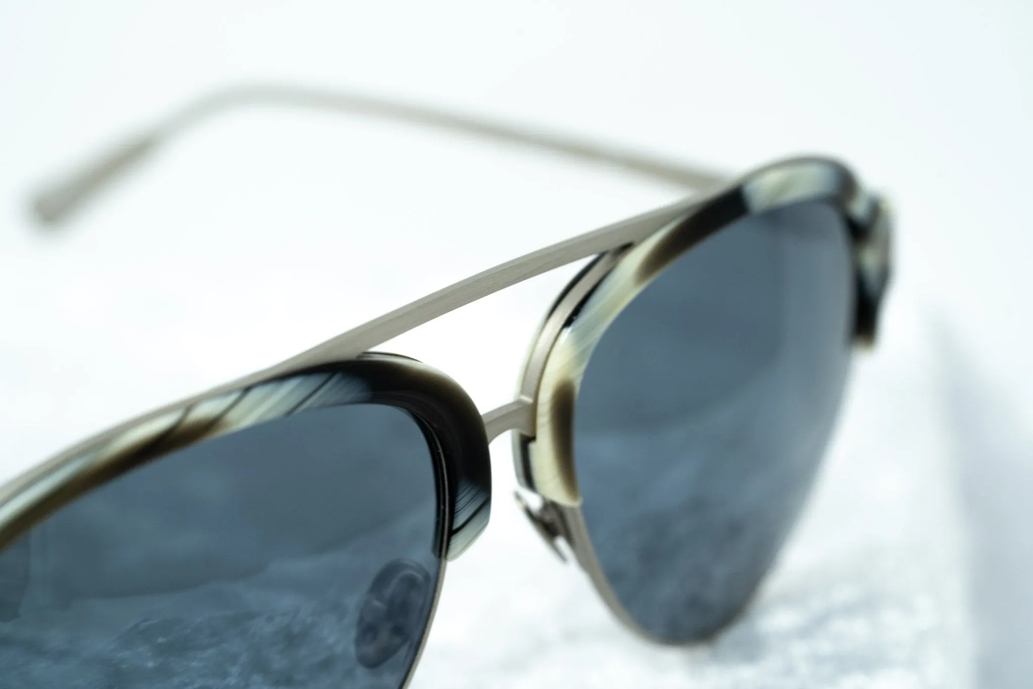 Kris Van Assche Men's Sunglasses Silver and Blue KVA74C4SUN