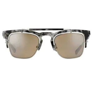 Kris Van Assche Sunglasses D-Frame Black and Orange
