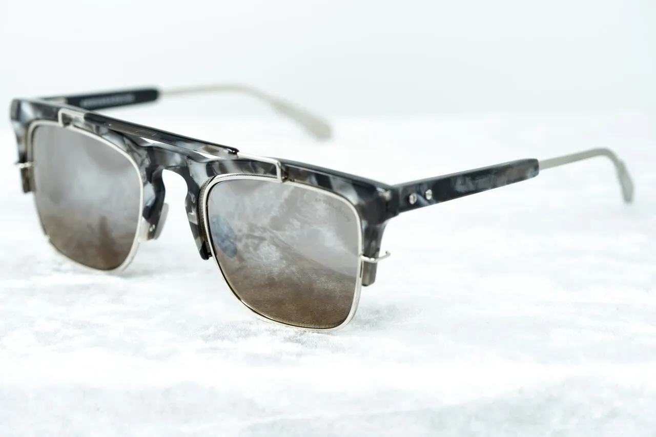Kris Van Assche Sunglasses D-Frame Black and Orange