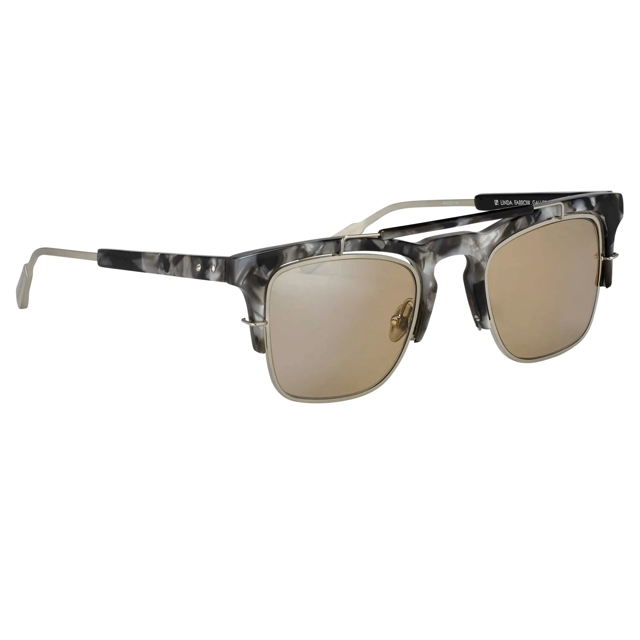 Kris Van Assche Sunglasses D-Frame Black and Orange