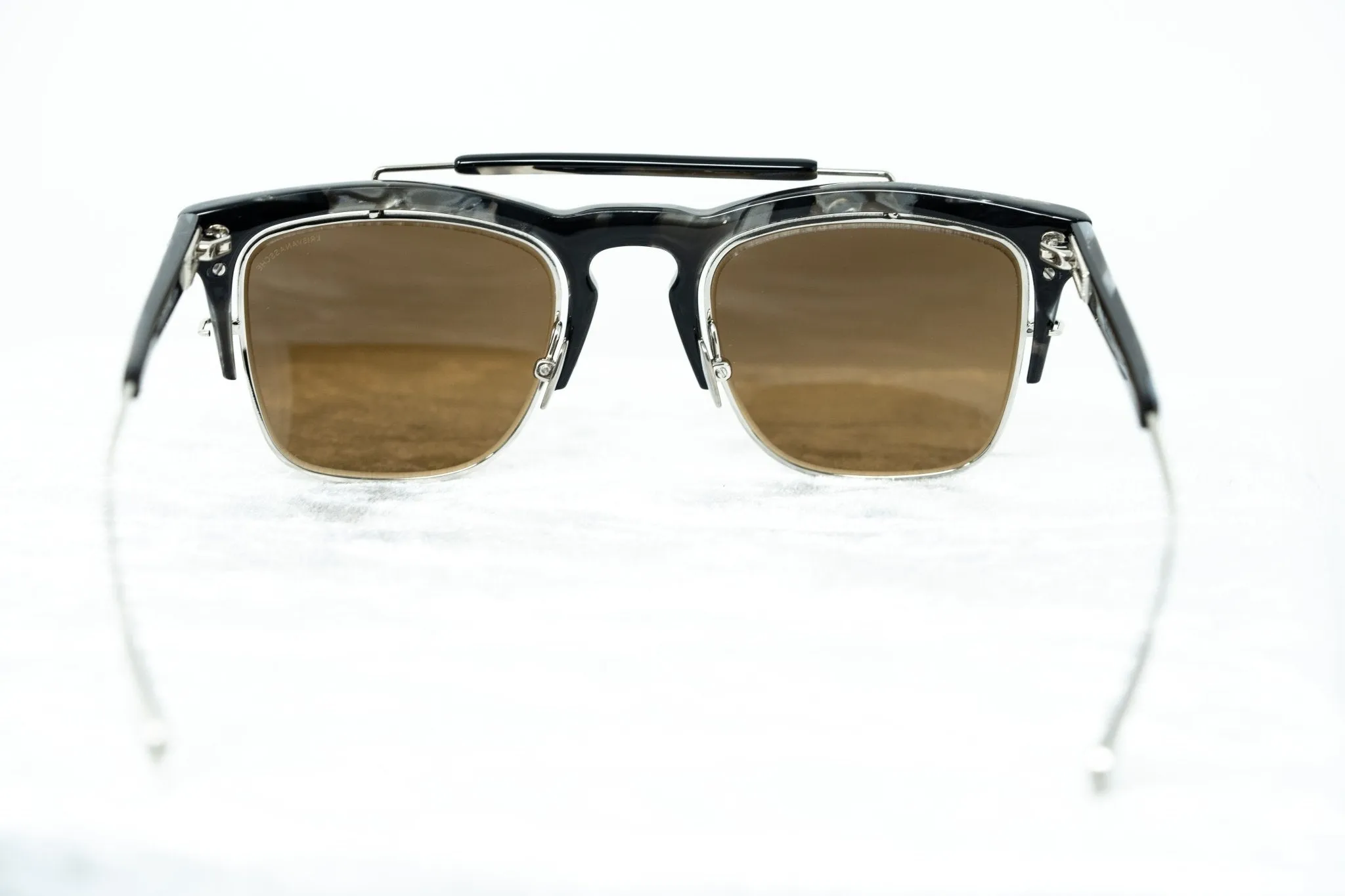 Kris Van Assche Sunglasses D-Frame Black and Orange
