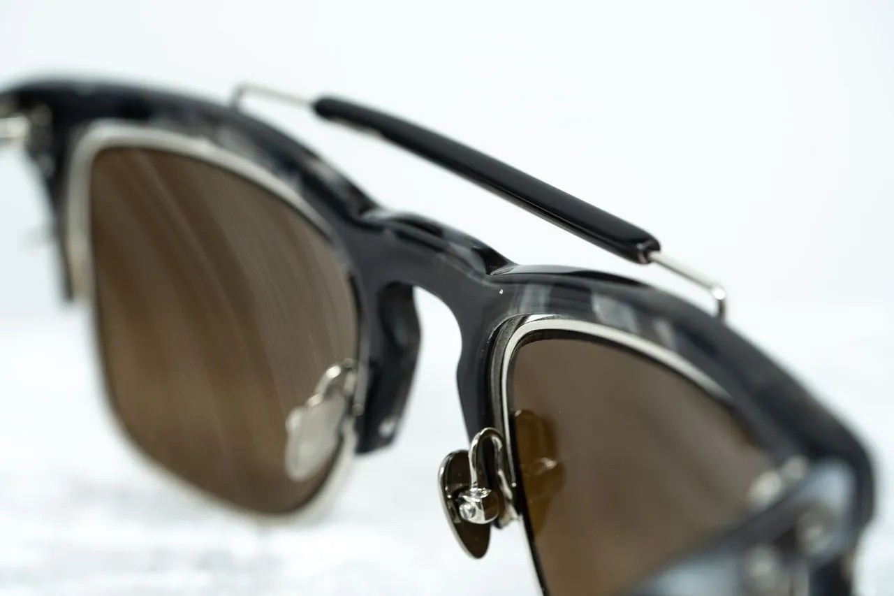 Kris Van Assche Sunglasses D-Frame Black and Orange