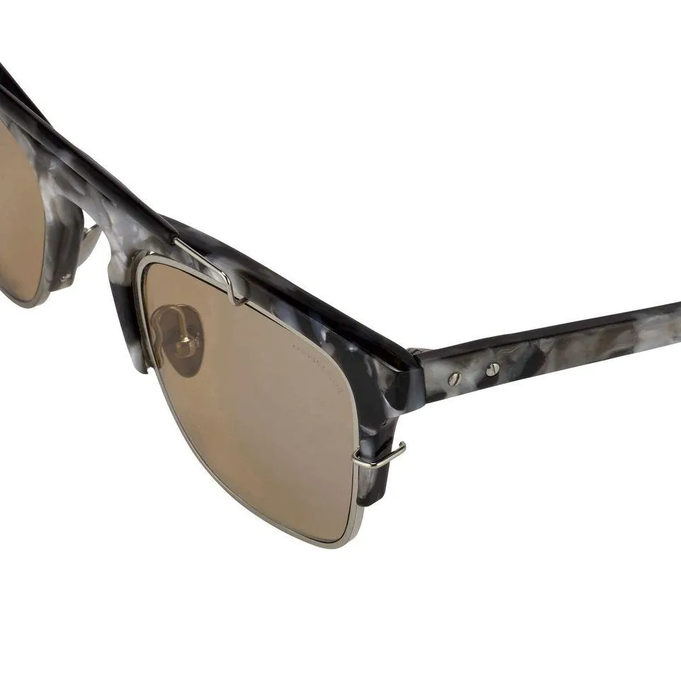 Kris Van Assche Sunglasses D-Frame Black and Orange