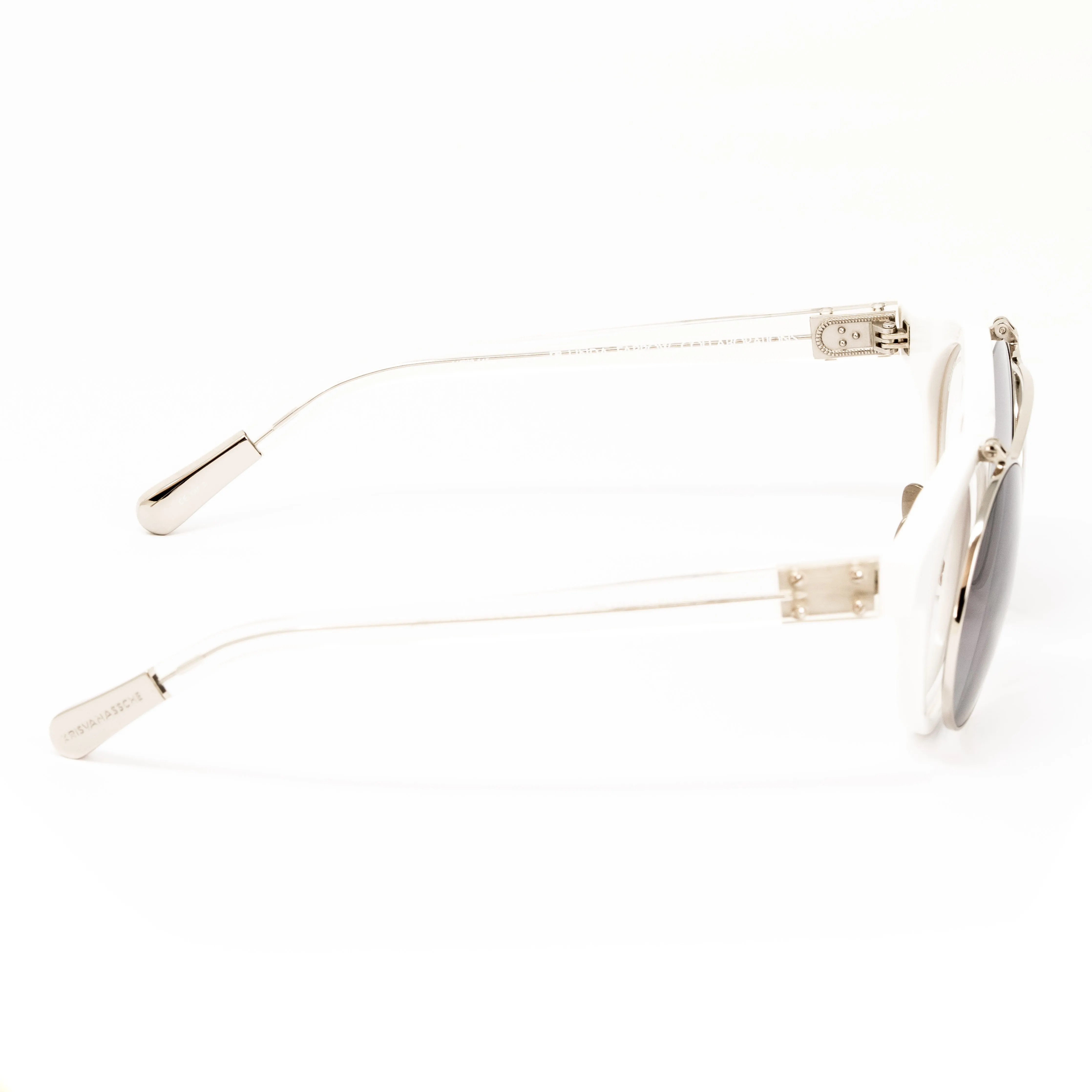 Kris Van Assche x Linda Farrow White Sunglasses KVA13C3SUN
