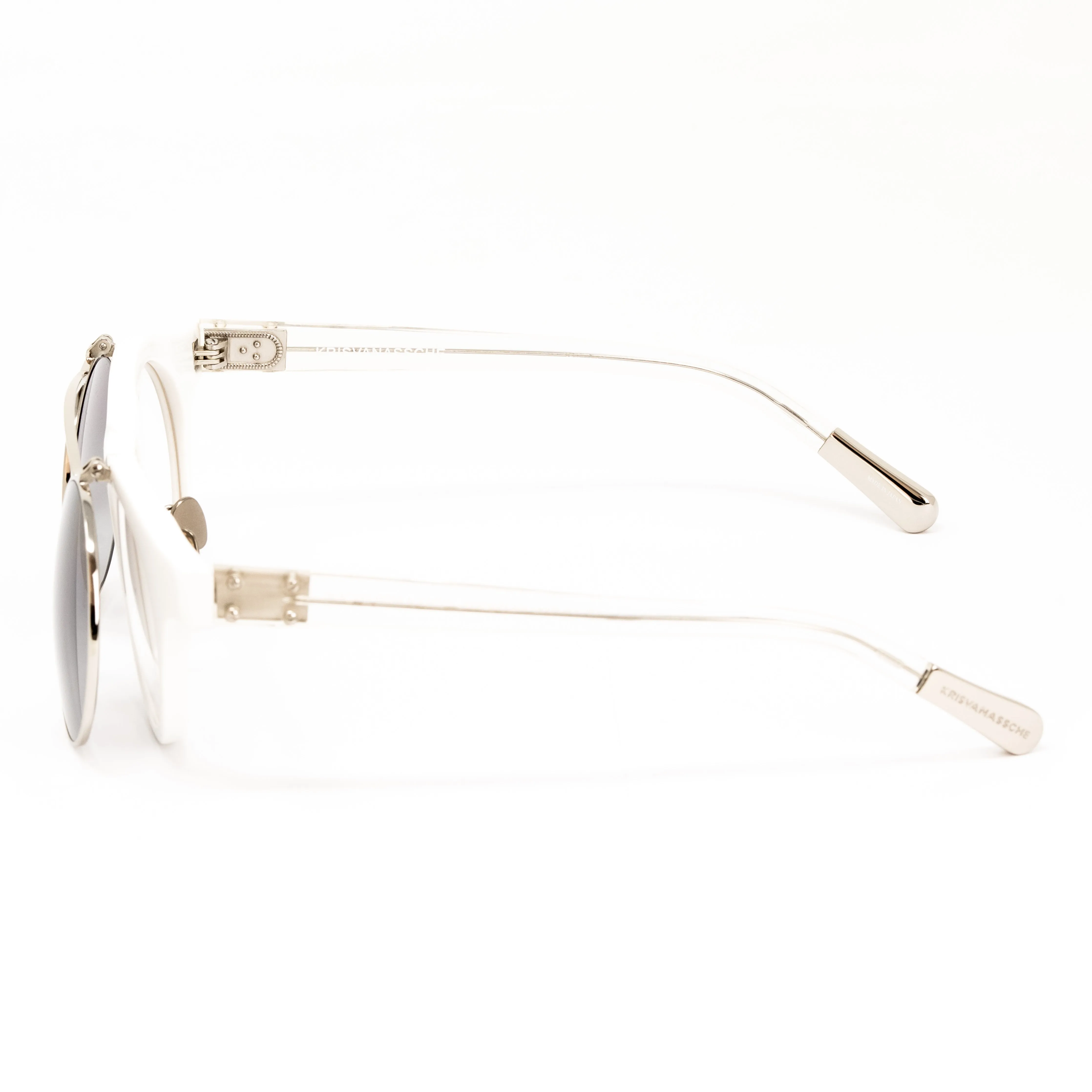 Kris Van Assche x Linda Farrow White Sunglasses KVA13C3SUN