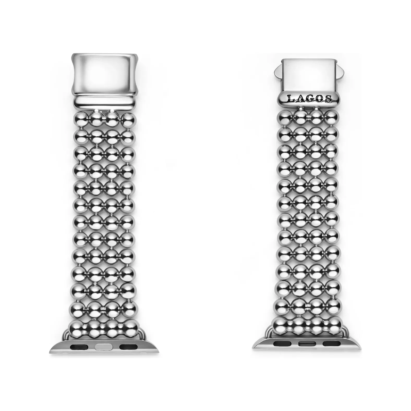Lagos Stainless Steel Infinite Caviar Beaded Watch Bracelet 38-45mm