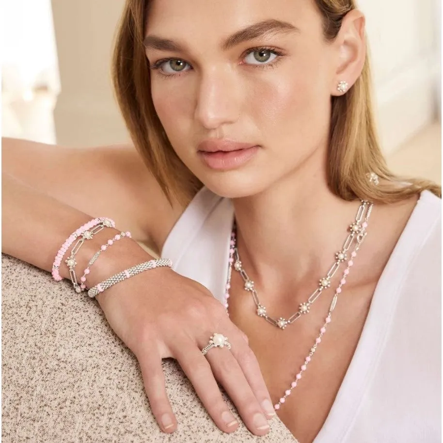 Lagos Sterling Silver Pink Caviar 5mm Ceramic Bracelet