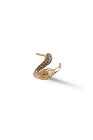 Le Bec x 2 18K Gold Earrings w. Diamond