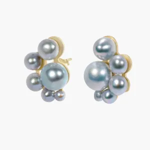 Liat 02 9K Gold Earrings w. Pearls