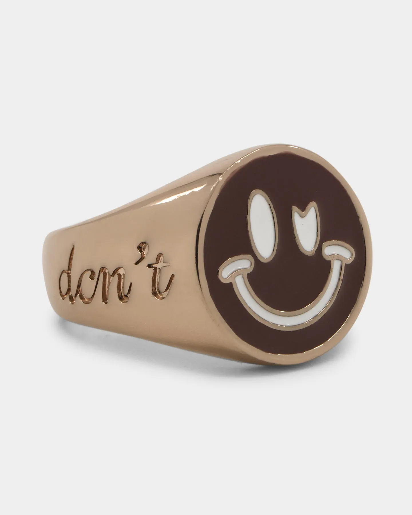Loiter Don't Smile Ring Brown