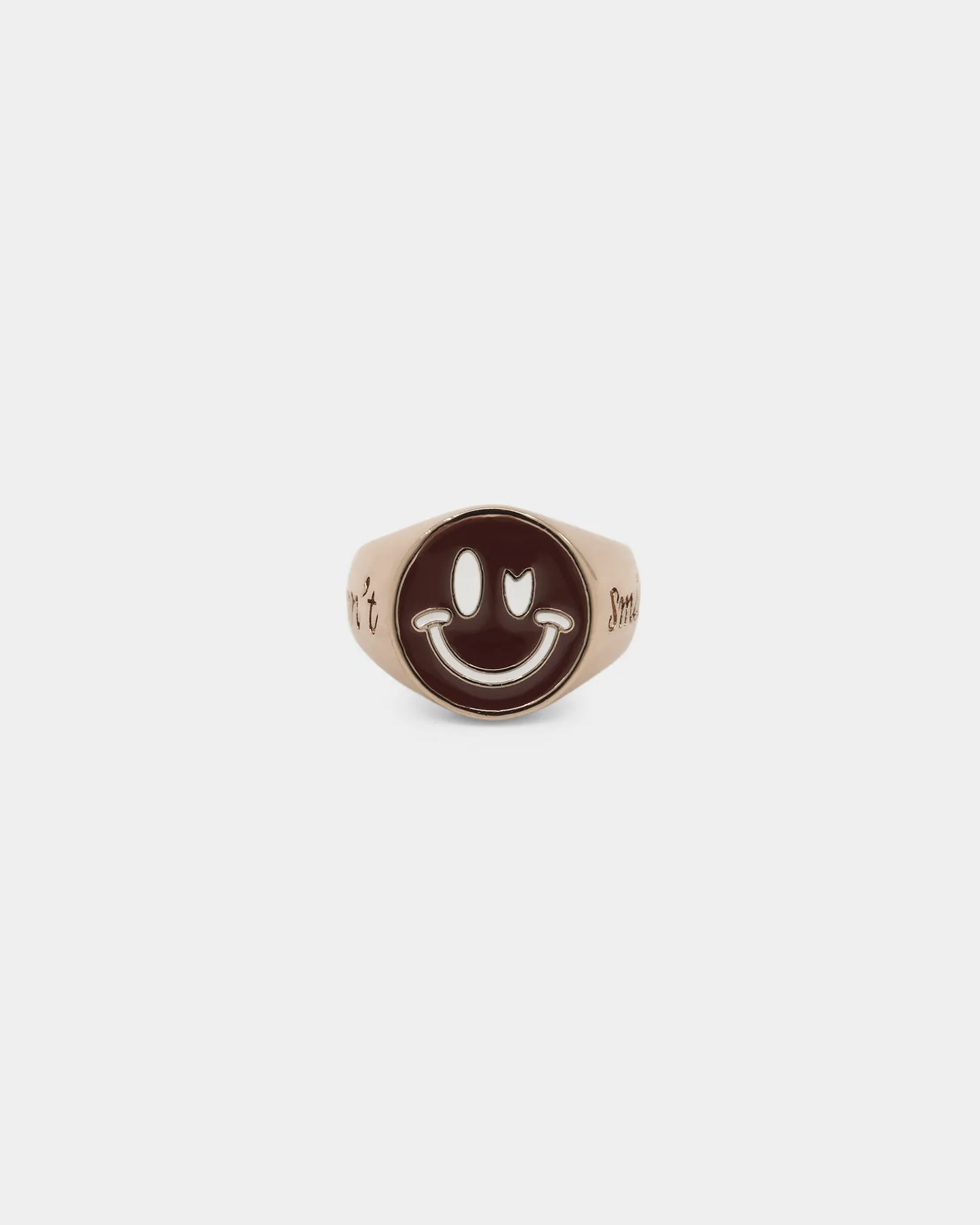 Loiter Don't Smile Ring Brown
