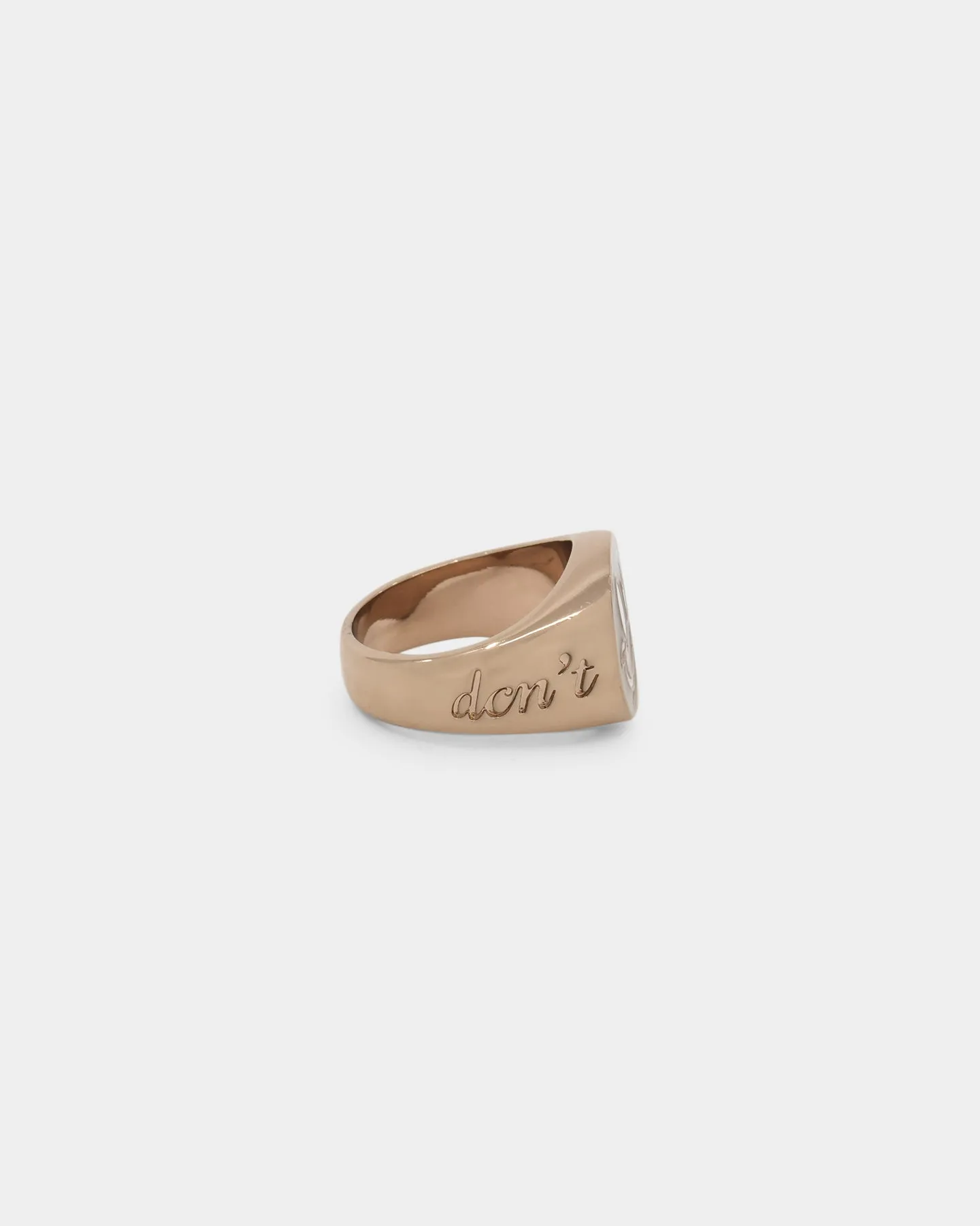 Loiter Don't Smile Ring Brown