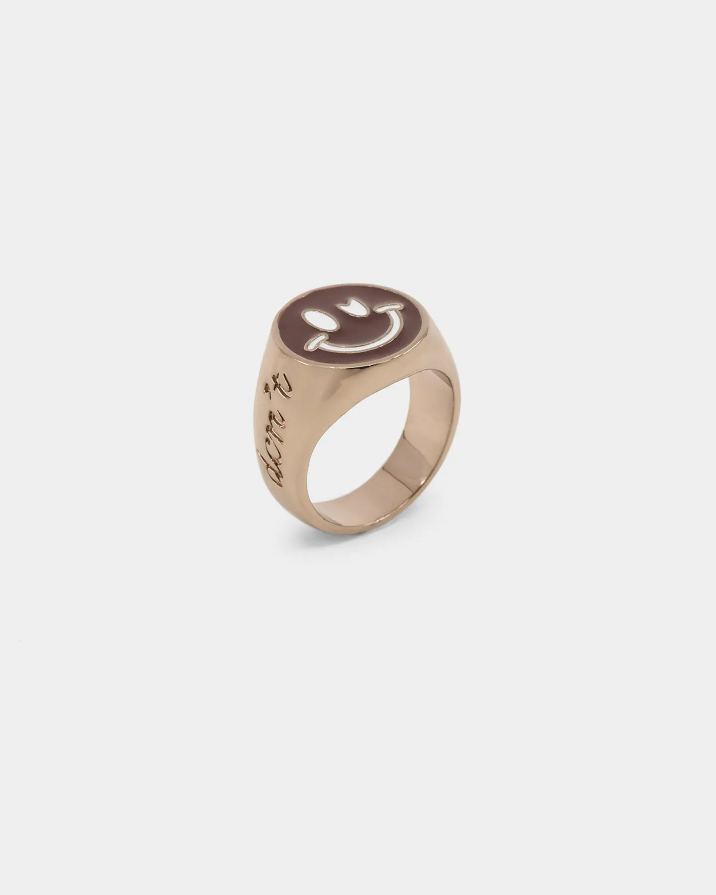 Loiter Don't Smile Ring Brown