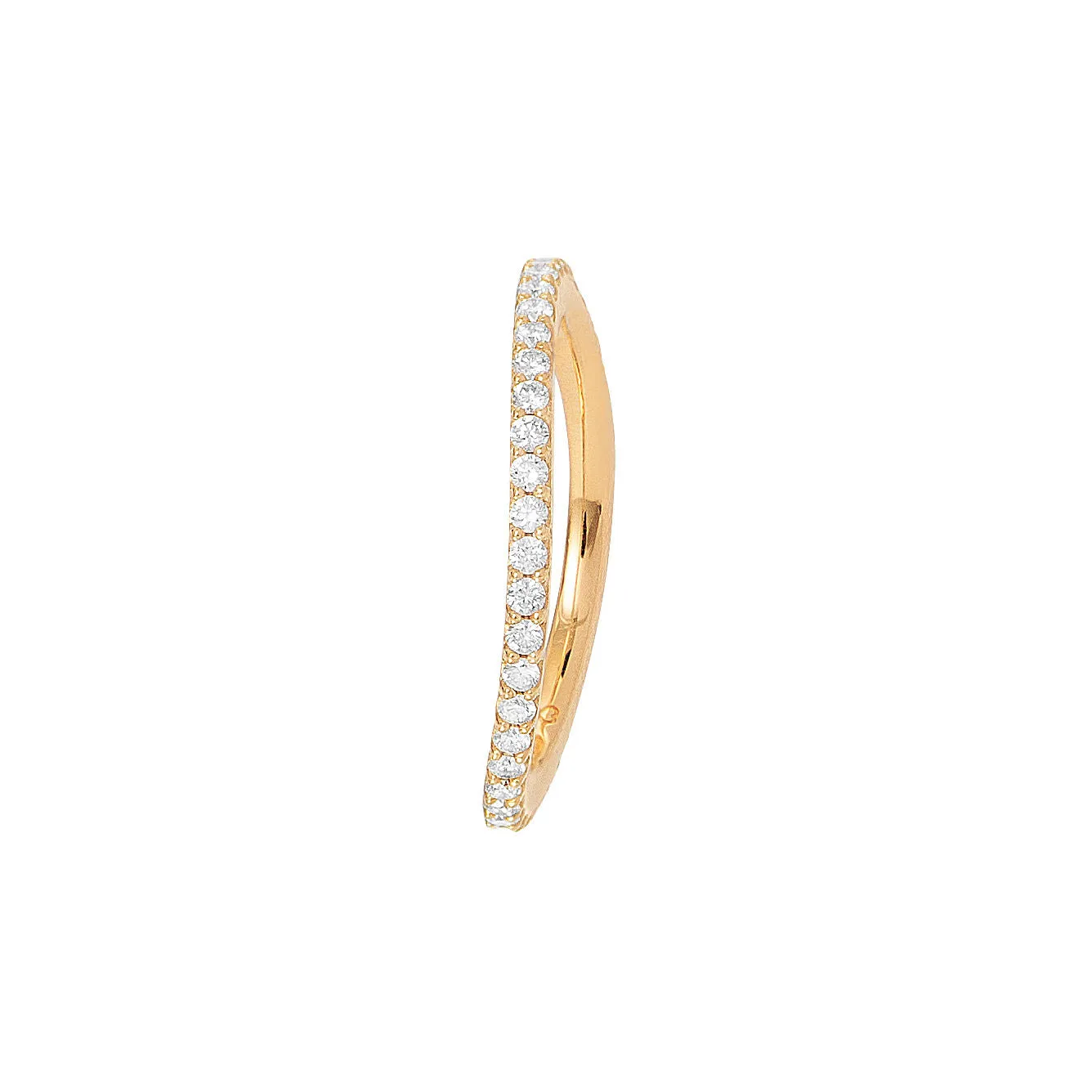 Love Bands 18K Gold Ring w. Diamonds