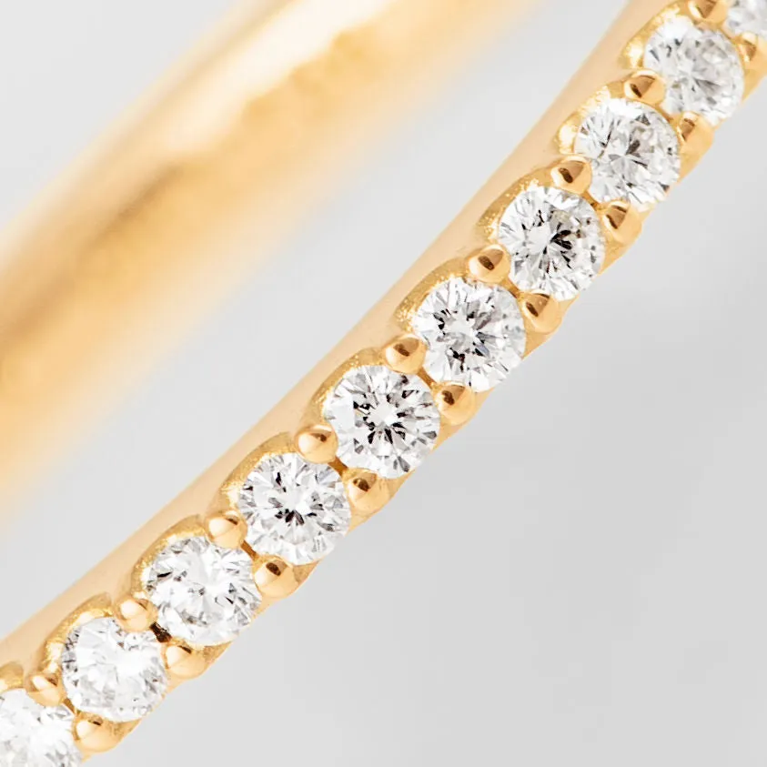 Love Bands 18K Gold Ring w. Diamonds