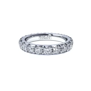 Luxury Grace Eternity 14K Whitegold Ring w. Lab-Grown Diamonds